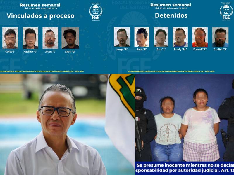 Fiscalía de Quintana Roo logra en una semana más de 100 detenciones
