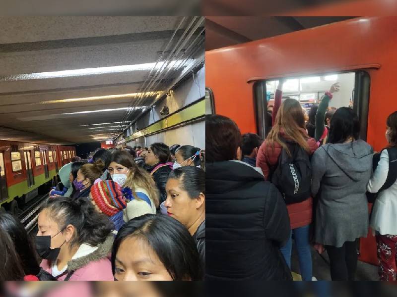 Reportan retrasos en Línea 3 de Metro