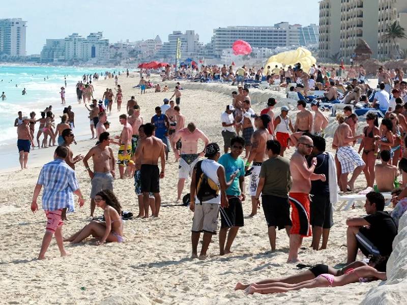 Cancún, sitio preferido de los spring breakers