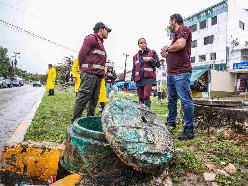 Supervisa Ana Paty Peralta labores preventivas ante las lluvias