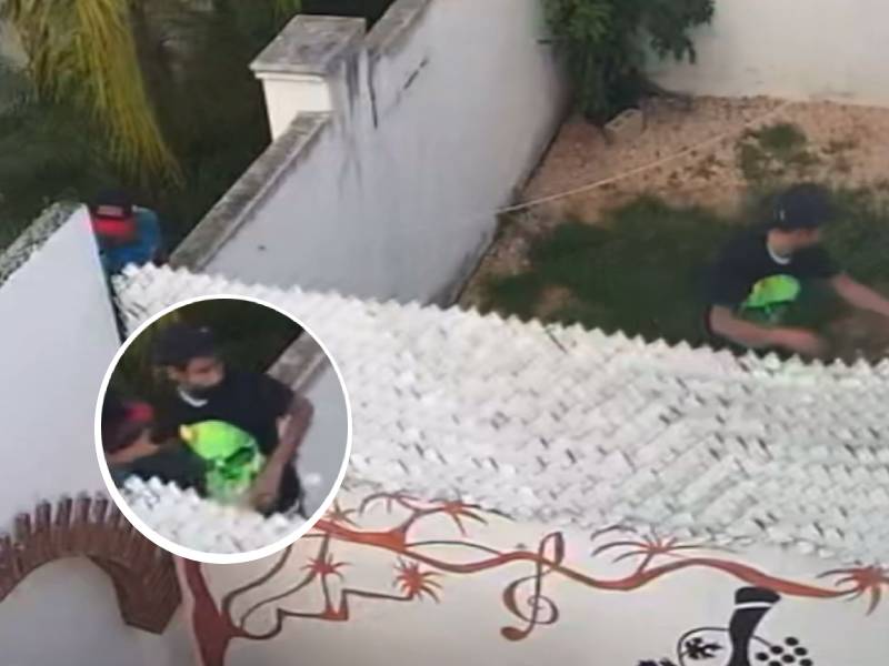 VIDEO. Alertan a vecinos por robo a vivienda en Gran Santa Fe; golpean a perrito