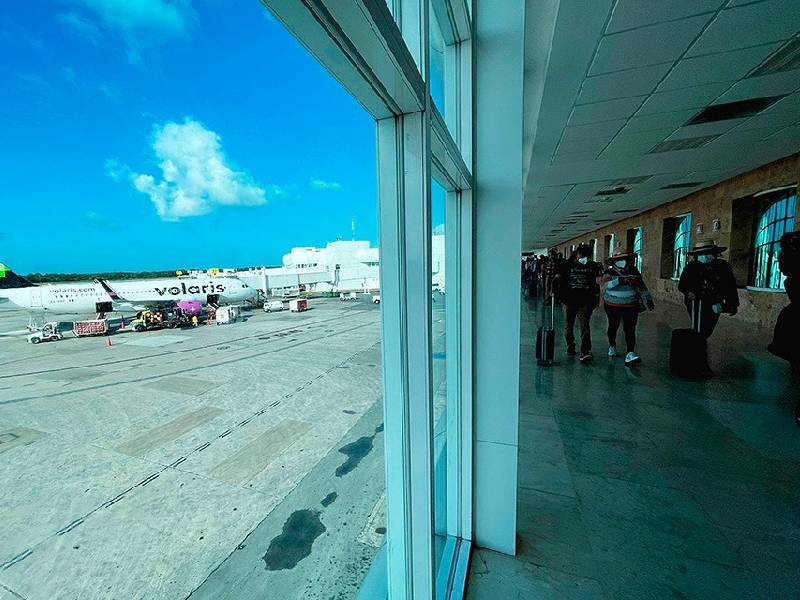 El aeropuerto de Cancún, con 531 vuelos mediante 36 aerolíneas
