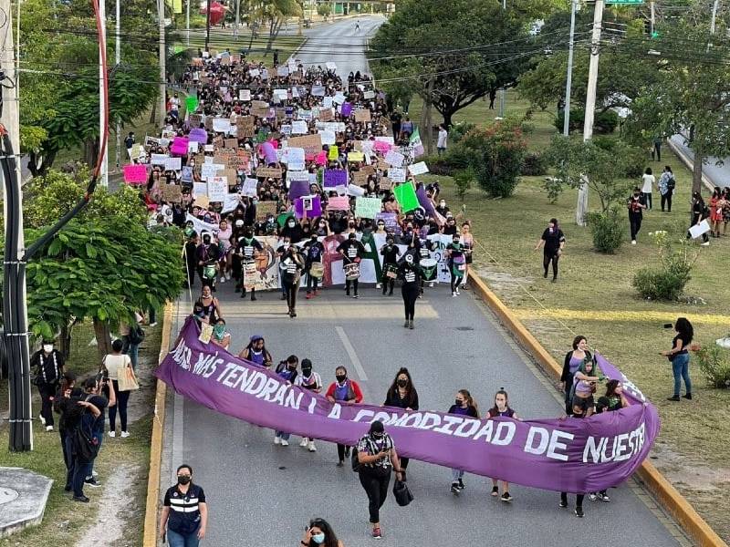 Marcha 8M: ¿A qué hora incia y qué calles cerrarán en Cancún?