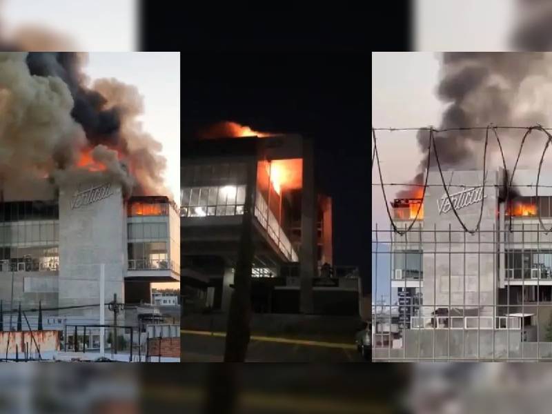 Videos: Se incendian bares en zona exclusiva de Altozano, Michoacán