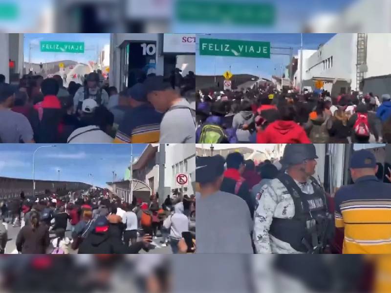 Video. Caravana de migrantes intenta “brincar” a EU