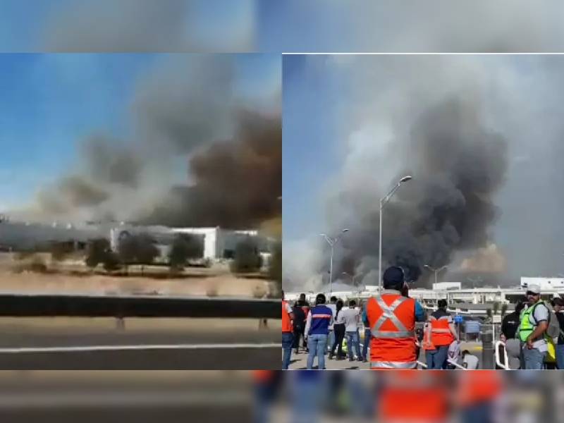 Evacuan a 3 mil trabajadores de General Motors en SLP por incendio