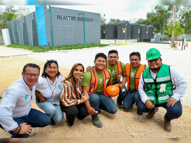 Mara Lezama inaugura la primera planta de tratamiento de aguas azules para Quintana Roo