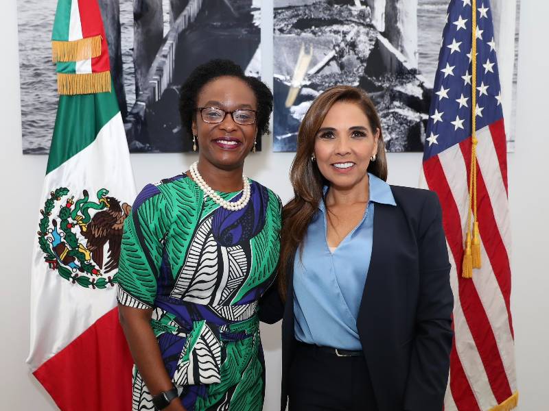 Mara Lezama y Dorothy Nguttter fortalecen relación bilateral y labor conjunta