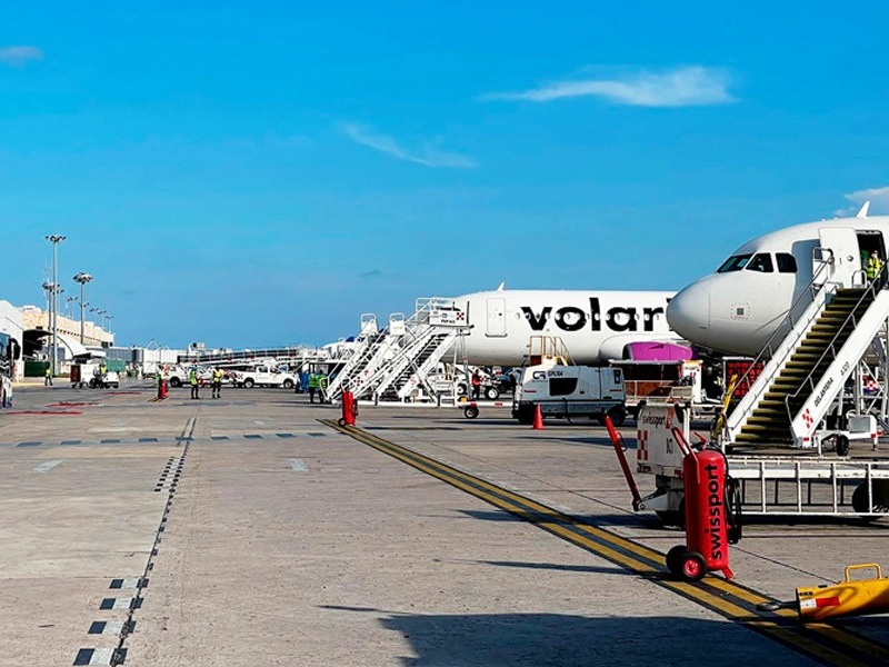 El aeropuerto de Cancún, con 588 vuelos para hoy