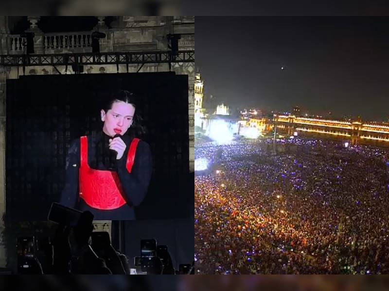 Asisten 160 mil personas al concierto de Rosalía