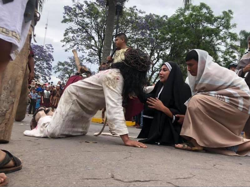 Inician escenificaciones de la Pasión de Cristo en Cancún 