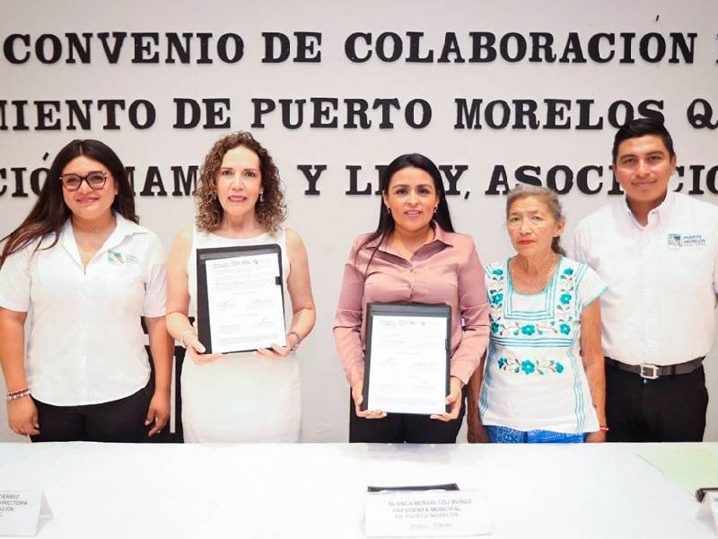 Gobierno de Puerto Morelos firma convenio de colaboración con fundación “Mamita y Lety”