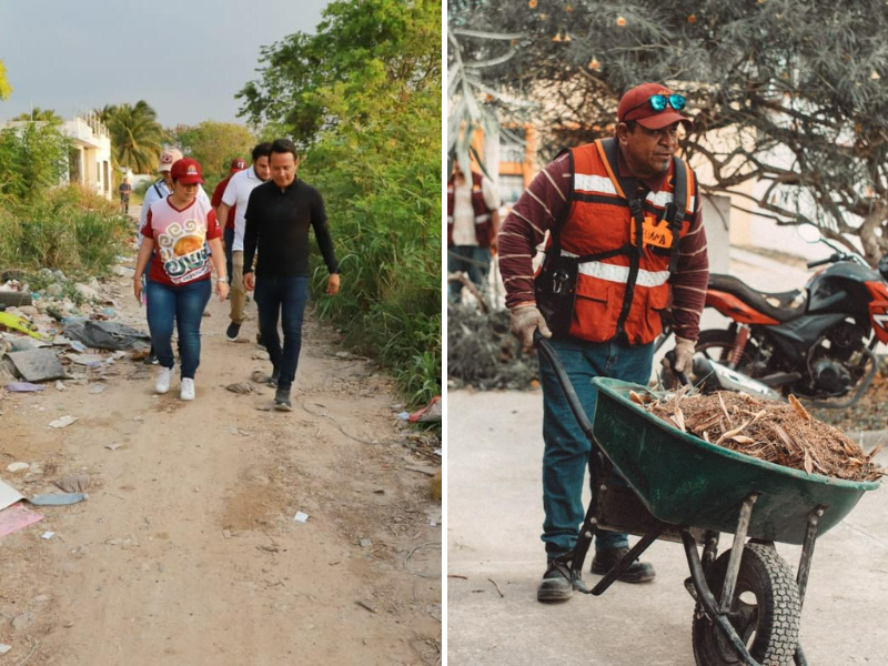 Yensunni Martínez pone en marcha limpieza de lota en la colonia Bicentenario