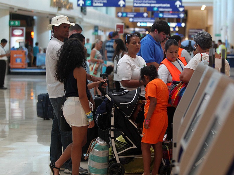 El aeropuerto de Cancún, con 587 vuelos y una conexión con 87 destinos