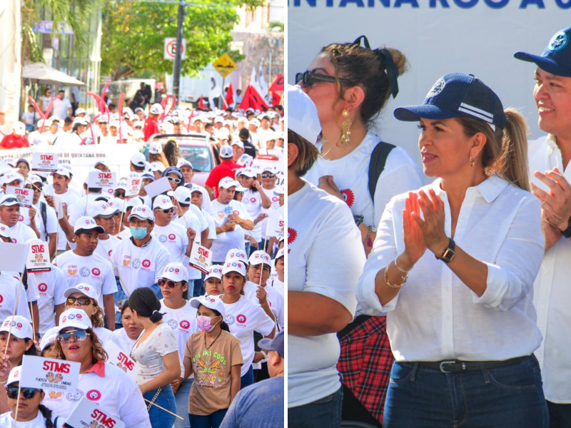 Lili Campos encabezó desfile del Día del Trabajo