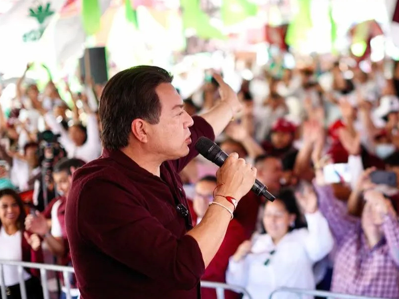 Pide Mario Delgado voto masivo por Morena en el Estado de México