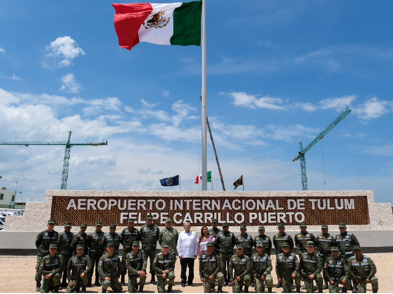 La visita de AMLO a Quintana Roo incluyó revisión a obra de aeropuerto de Tulum