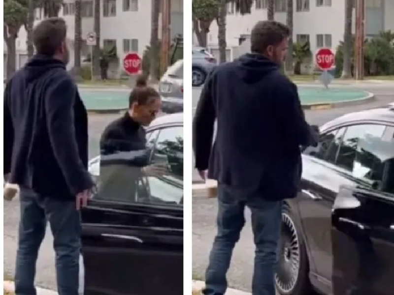 VIDEO: ¿Enojados? Captan a Ben Affleck “azotándole” puerta de carro a JLo