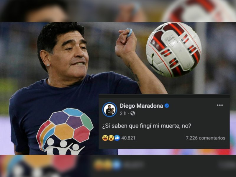 Hackean cuenta de Facebook de Diego Maradona
