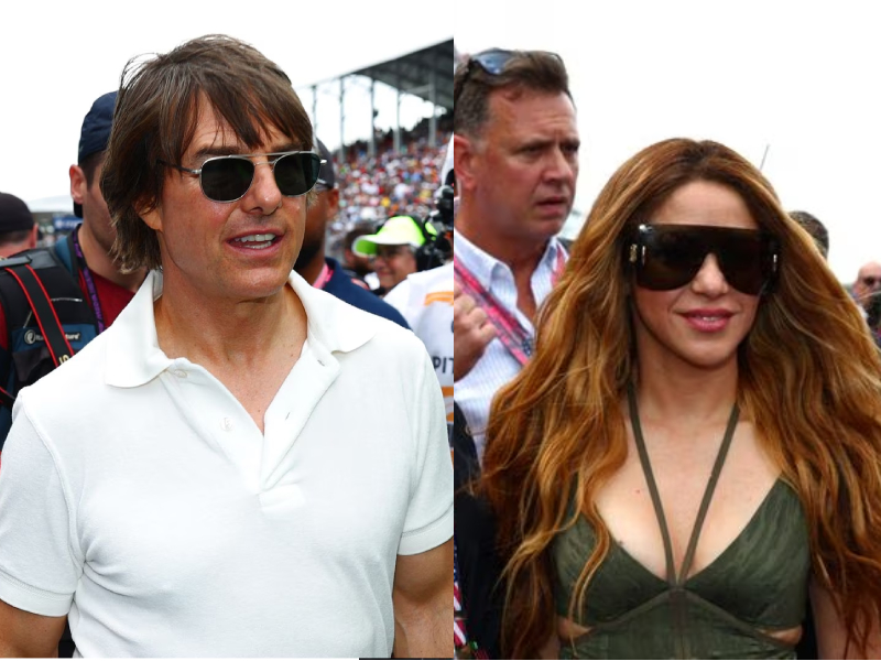 Captan a Shakira y Tom Cruise en el Gran Premio de Miami