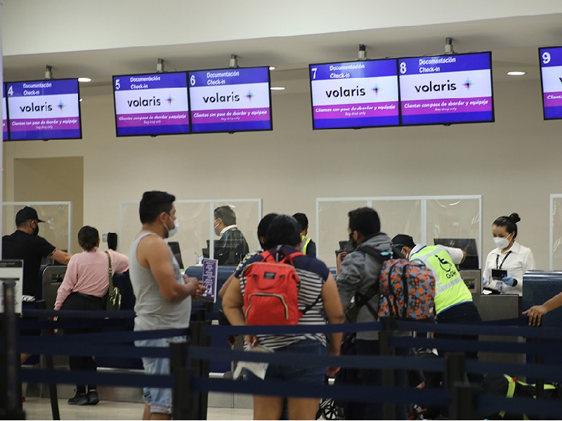 El aeropuerto de Cancún, con 539 vuelos y una conexión con 22 países