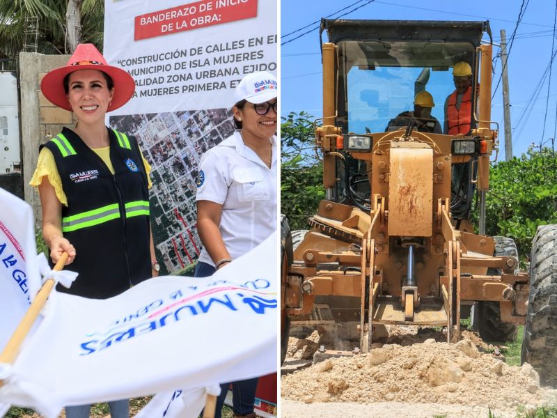 Atenea Gómez cumple con la construcción de calles en Ciudad Mujeres