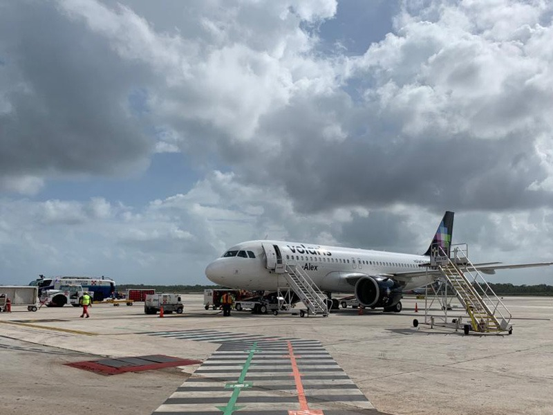 El aeropuerto de Cancún, con 534 vuelos y una conexión con 16 países