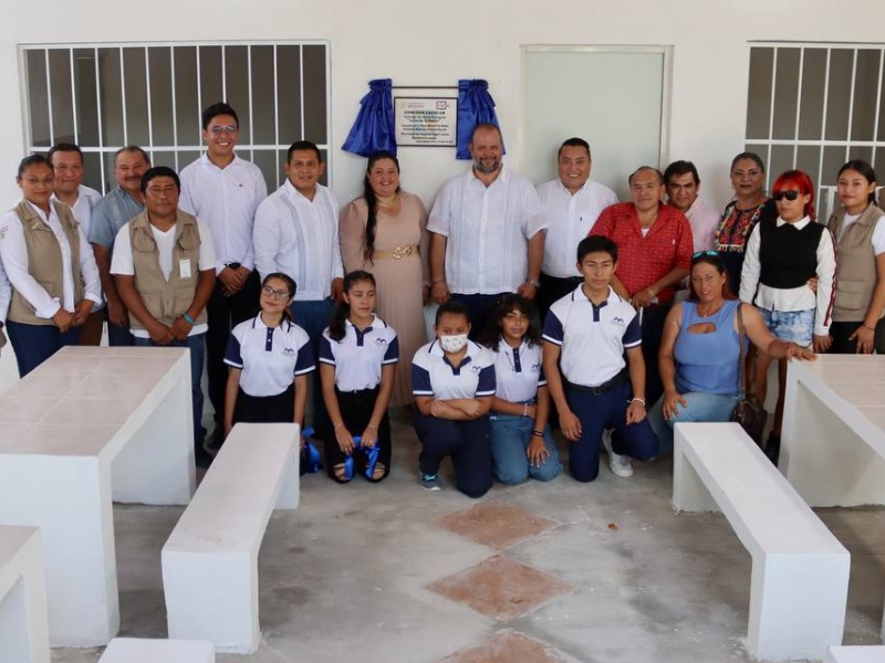 Inauguran comedor escolar en secundaria de Puerto Morelos