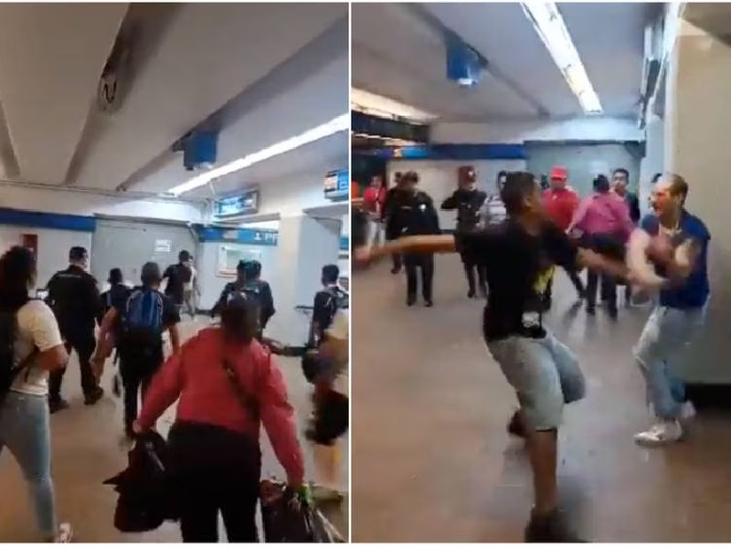 Vagoneros protagonizan riña en estación Panteones del Metro