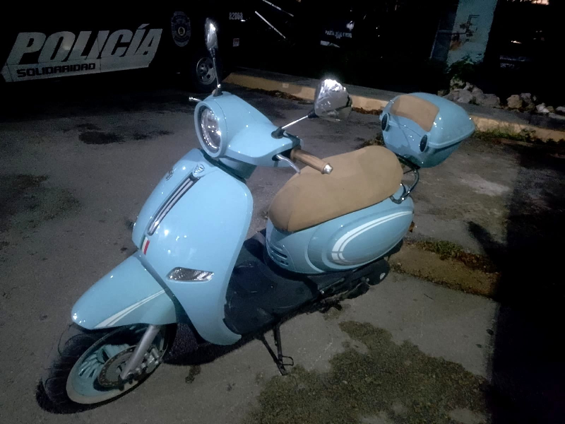 Recuperan motocicletas robadas en Playa del Carmen