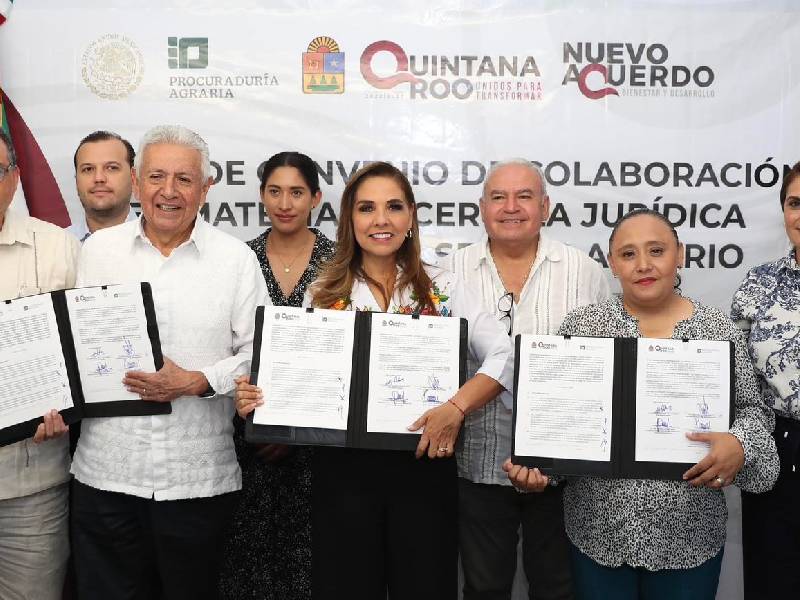 Gobierno de Quintana Roo darán certeza jurídica en la tenencia de la tierra