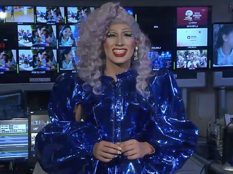 Guillermo Barraza se convierte en la primera Drag Queen en dar las noticias en TV