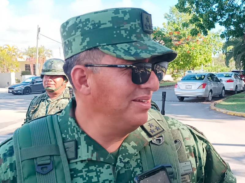 Jefe militar asegura que incidencia delictiva es menor en Chetumal