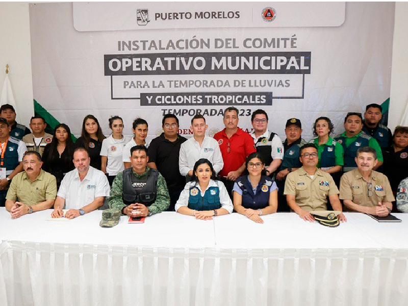 Instalan comité operativo para temporada de ciclones en Puerto Morelos