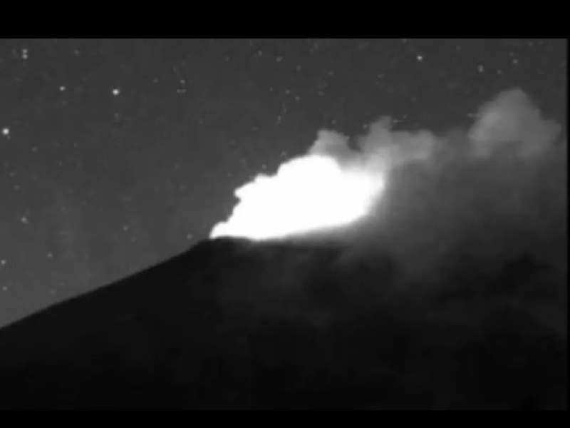 Volcán Popocatépetl realiza explosión; CDMX emite alerta por caída de ceniza