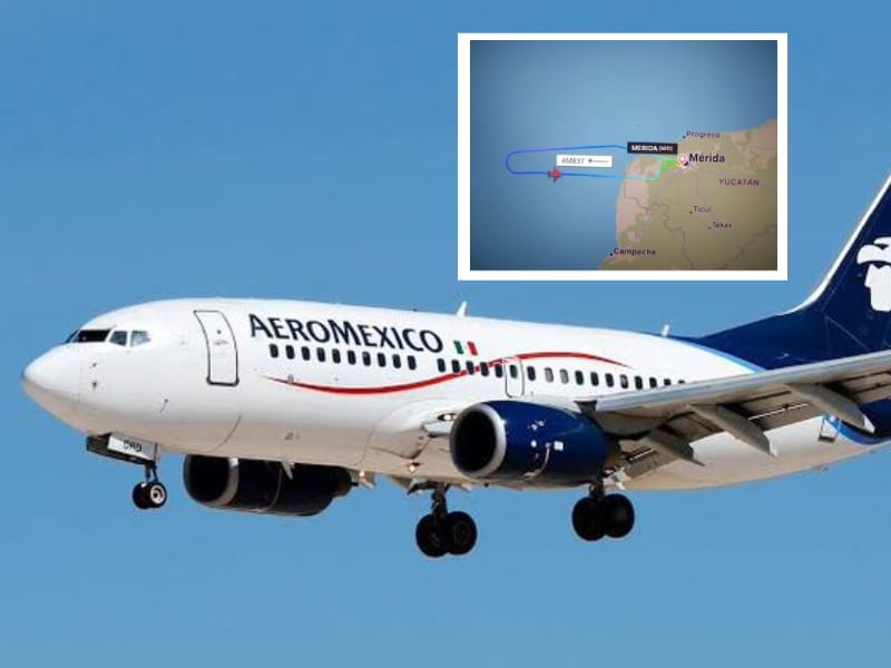 Vuelo de Aeroméxico regresa de ‘emergencia’ al aeropuerto de Mérida