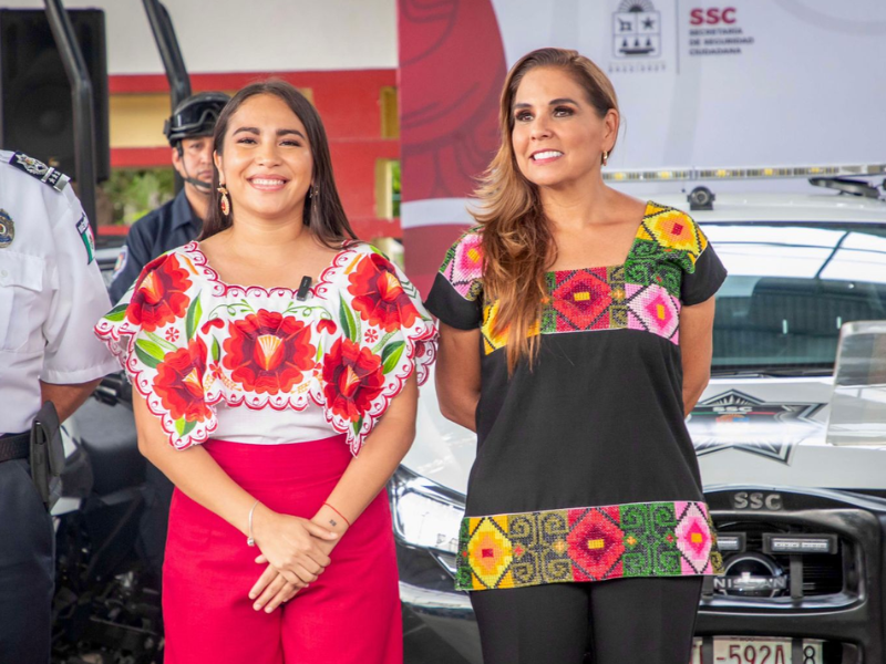 Mara Lezama y Mary Hernández refuerzan seguridad en Felipe Carrillo Puerto con 13 nuevas patrullas
