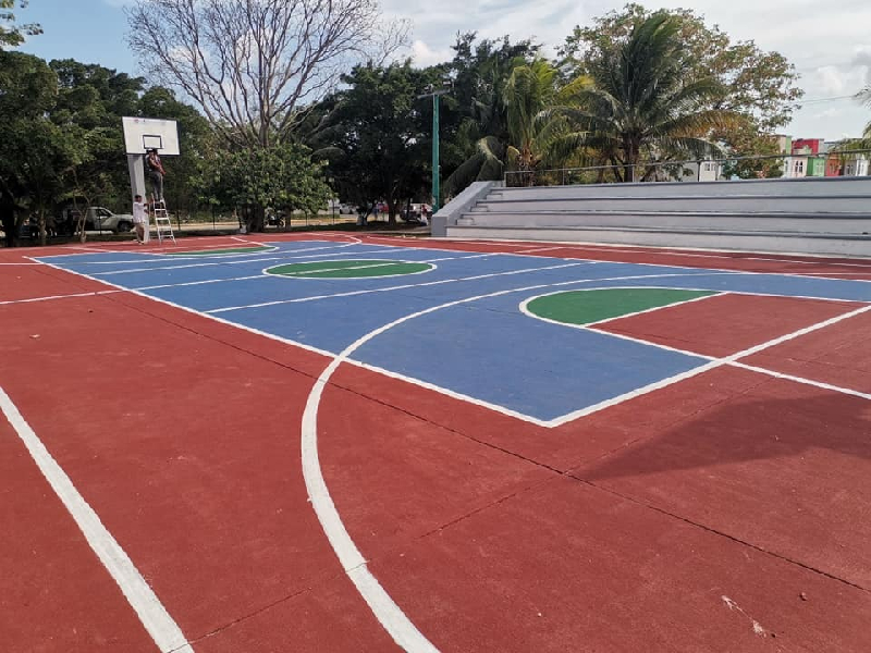 Avanza rehabilitación de espacios deportivos en Cancún