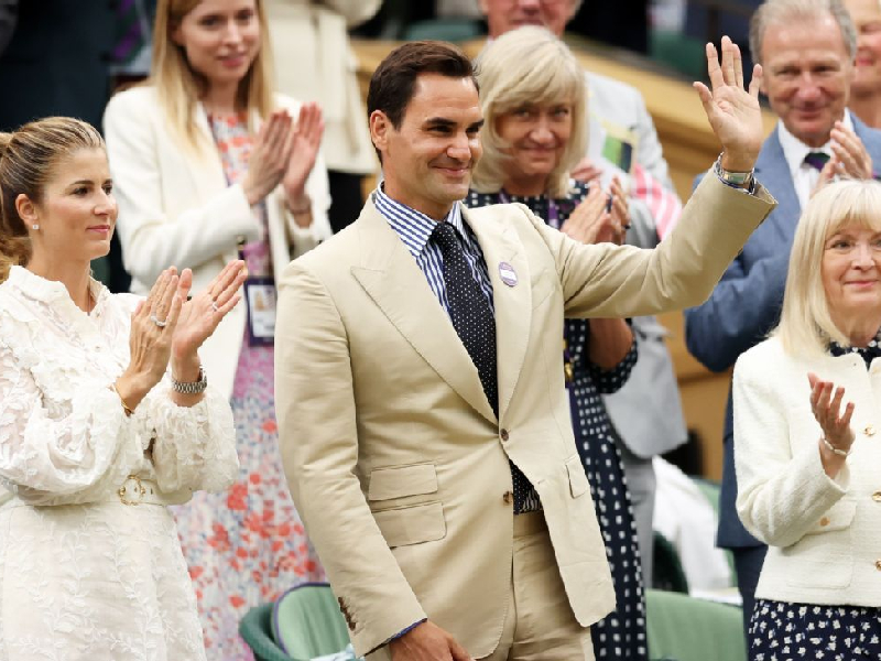 Rinden homenaje a Roger Federer en Wimbledon
