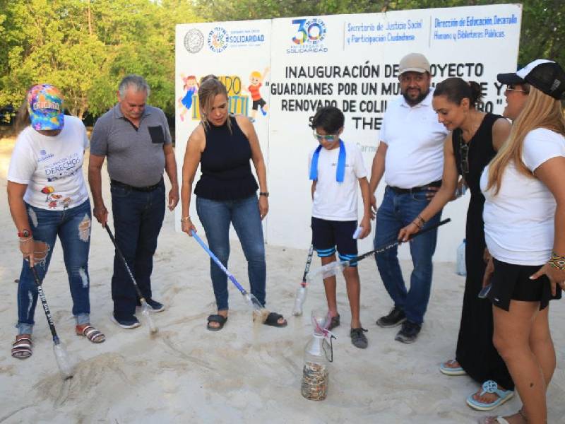 Implementan programa infantil para la limpieza de playas en Solidaridad