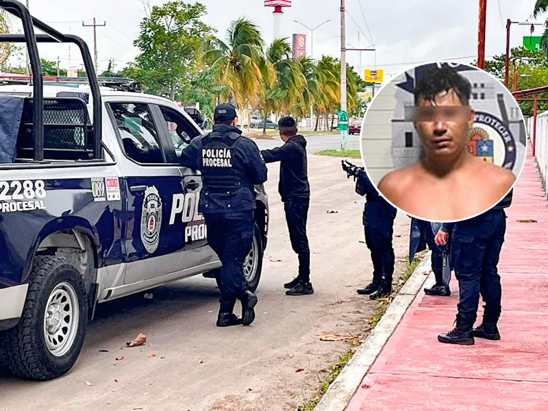 Tabasqueño detenido en Cancún por encerrar a su esposa e hijos