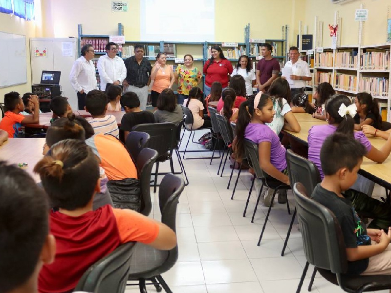 Inicio en Puerto Morelos el curso de verano "Mis vacaciones en la biblioteca 2023"