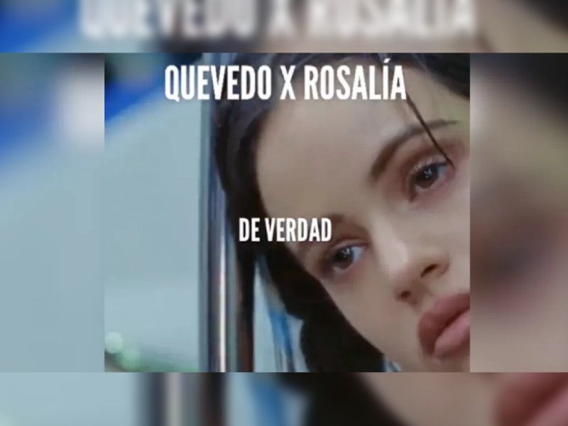 Filtran adelanto de una presunta colaboración entre Quevedo y Rosalía