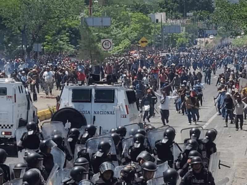 Voceros de protestas en Chilpancingo relacionados con grupo delictivo gobierno