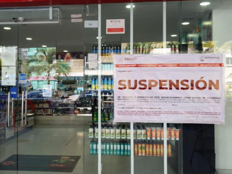 Cofepris suspende farmacias en Q. Roo investiga venta de fentanilo