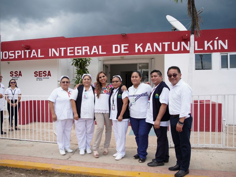 Mara Lezama anuncia inversión para centros de salud.