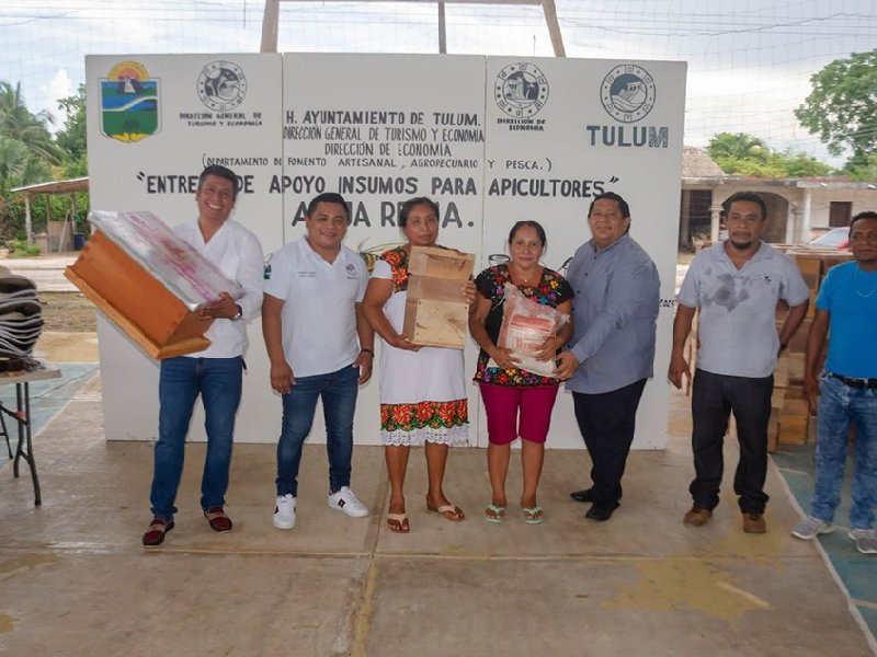 Fortalece a familias apicultoras de Tulum con insumos y equipos