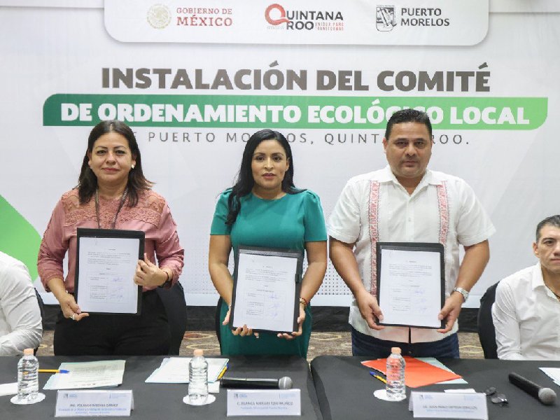 Instalan el comité de ordenamiento ecológico local de Puerto Morelos 