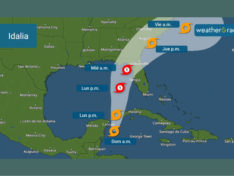 Se forma Tormenta Tropical "Idalia" frente a costas de Quintana Roo