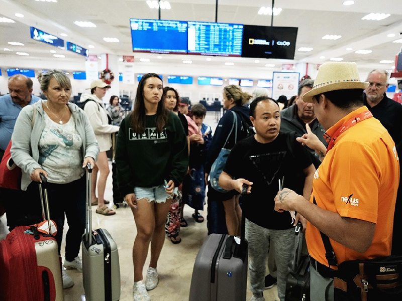 Huracán “Idalia” afecta 4 vuelos programados en aeropuerto de Cancún